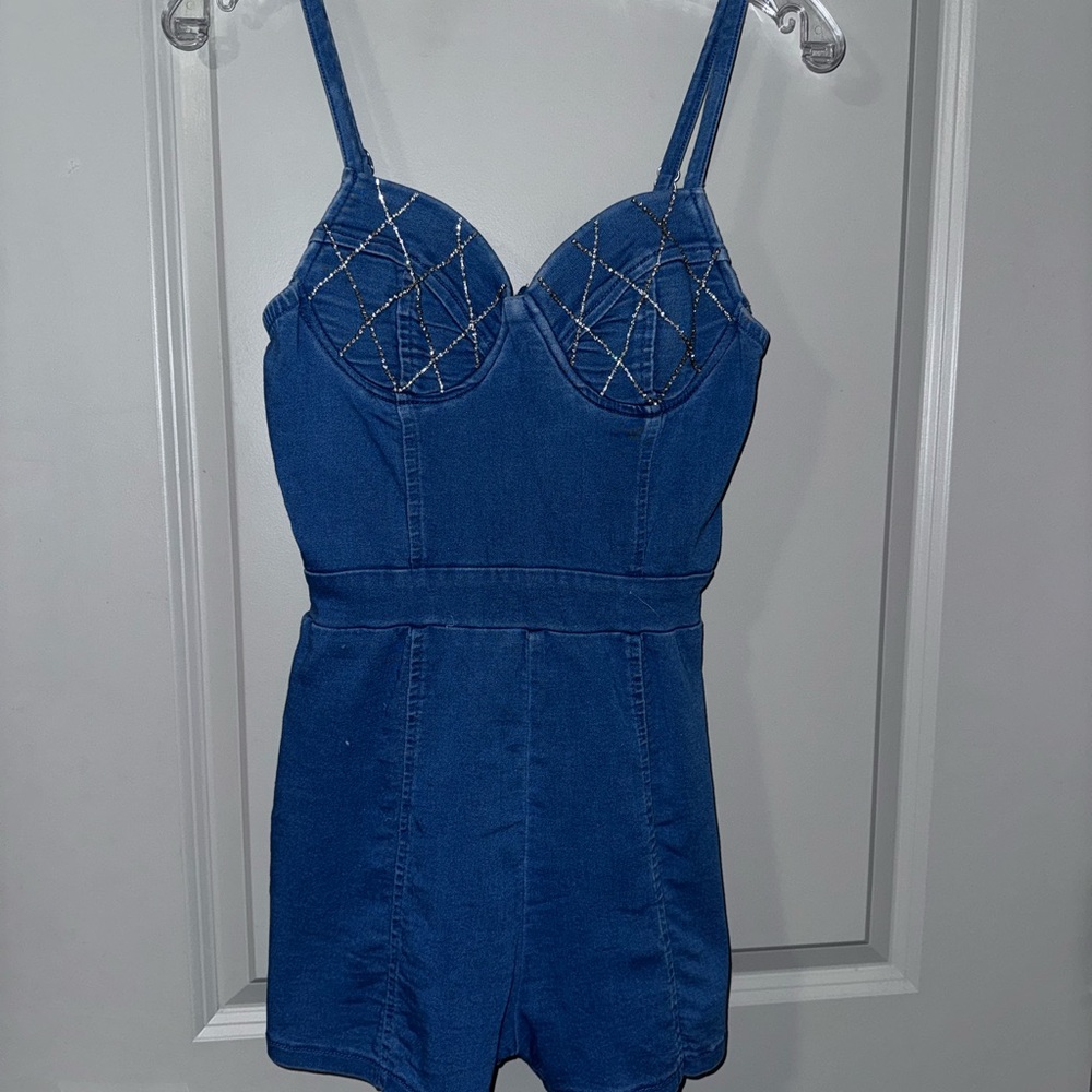 Stylish Blue Women One Piece